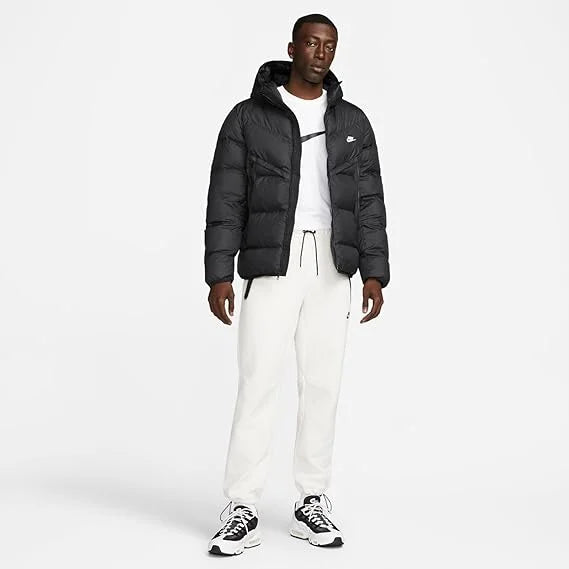 Windrunner Men's Storm-FIT Hooded Puffer Jacket (Black)