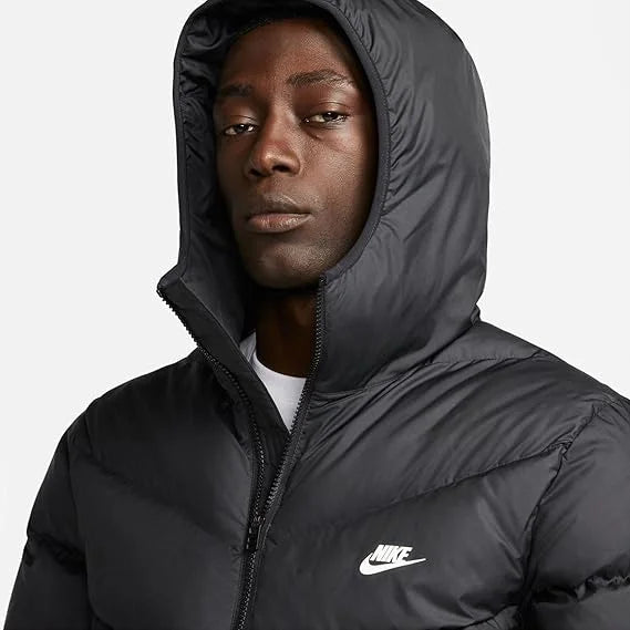 Windrunner Men's Storm-FIT Hooded Puffer Jacket (Black)