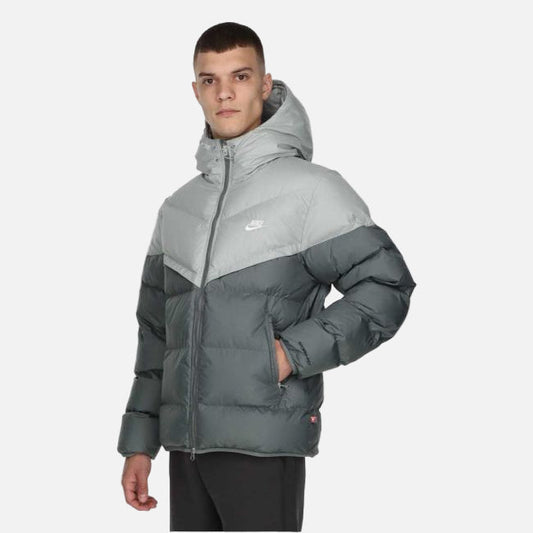 Windrunner Men's Storm-FIT Hooded Puffer Jacket (Gray)