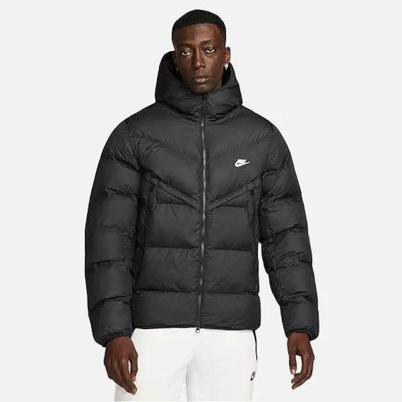 Windrunner Men's Storm-FIT Hooded Puffer Jacket (Black)