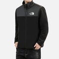 Men’s Denali-Style Fleece Jacket with Woven Chest Panel