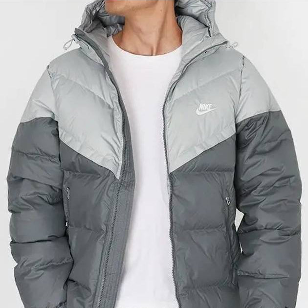 Windrunner Men's Storm-FIT Hooded Puffer Jacket (Gray)