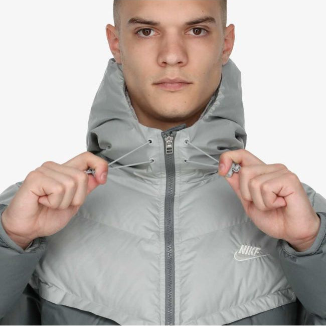 Windrunner Men's Storm-FIT Hooded Puffer Jacket (Gray)